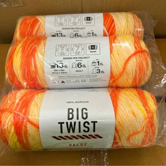 Big Twist Color Sunrise ombre lot of 15 - Picture 1 of 1